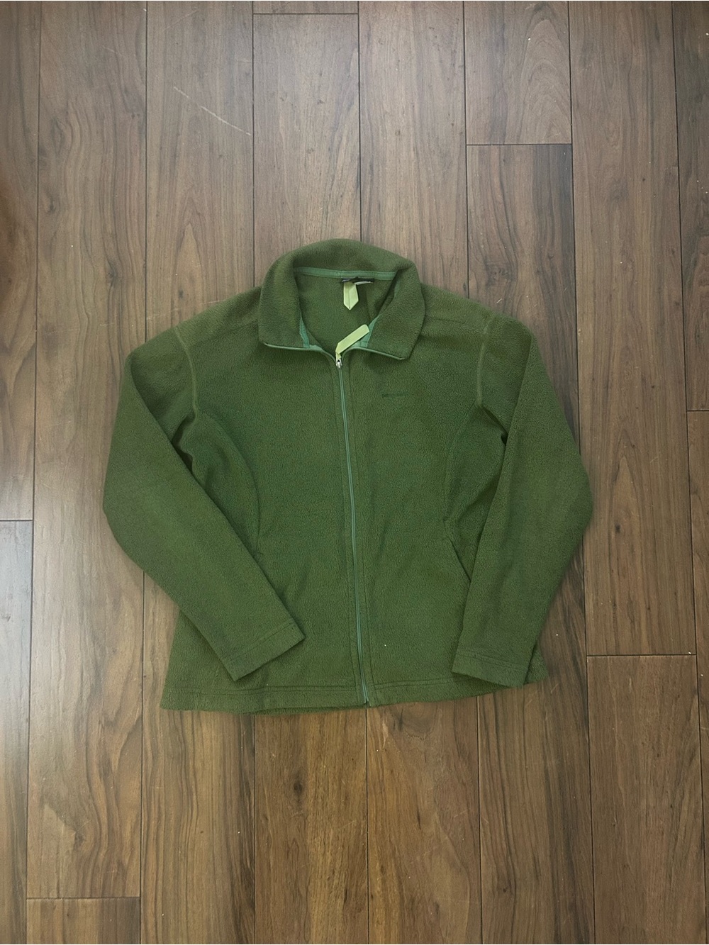 Vintage Patagonia Women's Large Green Full Zip El Cap Synchilla Jacket USA MADE